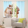 thumbnail image 5 of Erosebridal Kawaii Ground Squirrel Blackout Curtains Cute Hamster Curtains, Brown Nut Curtains & Drapes Blue Sky Living Room Curtains, Lovely Wildlife Window Curtains, 5 of 5