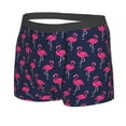 thumbnail image 2 of Wukai Cute Flamingo Print Men’s Underwear Breathable Boxer Briefs,&nbsp;Moisture Wicking & Breathable-, 2 of 7