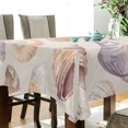thumbnail image 5 of Yayeee Tablecloths 54" x 54" Rectangle Wrinkle Resistant Party Table Cover, Orange Watercolor Seashells, 5 of 8