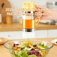 thumbnail image 3 of Glass Honey Dispenser No Drip Pneumatic Squeeze Bottle with Handle for Home Kitchen Use, 3 of 7