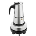 thumbnail image 2 of ToppiJoy 4 Cups Electric Stovetop Espresso Maker, Stainless Steel Coffee Maker, Espresso Percolator Stovetop (200ml), 2 of 26