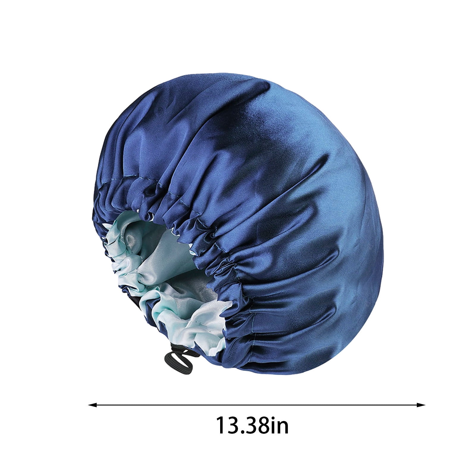 Weloille Reversible Silk Satin Cap For Sleeping, Adaptable Button Silk Satin Hair Cap, Fashionable Double Layer Hair Cap