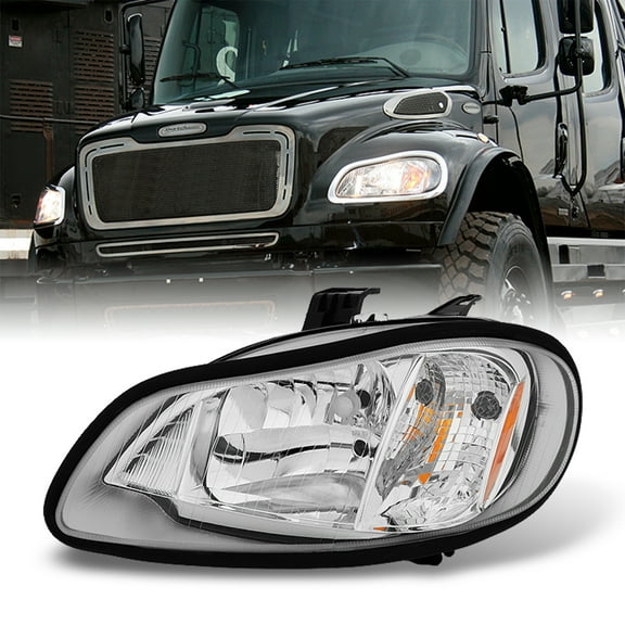 AKKON - For 2004-2012 Freightliner Business Class M2 | 2003-2013 M2 106 Driver LH Left Side Headlight Headlamp
