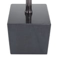 thumbnail image 6 of 24", 21"H Black Marble Abstract Sculpture with Black Base, by DecMode (2 Count), 6 of 9