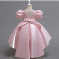 thumbnail image 4 of XEGLSBU Girls Dresses Size 14-16 Girls Satin Backless Pageant Dress Gown Girl Dress for Stage Performance Light Pink Size 4-5 Years, 4 of 7