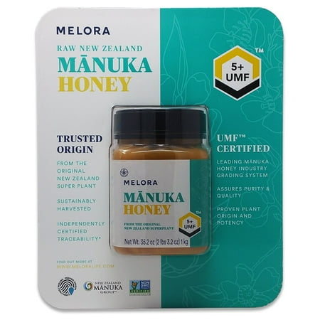 Certified Organic Manuka Honey - Melora Raw New Zealand Manuka Honey, 35.02 oz