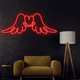 thumbnail image 4 of C-craft Wing Angel Abstract Wall Art Neon Sign Led Light for Living Room Wall Decor, 4 of 5