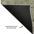 thumbnail image 5 of Addison Rugs Mayfield Premium Machine Washable Traditional Global Sage Round Rug, 8' X 8' Machine Washable Traditional Global Sage Oversized Sherpa Throw Blanket, 5 of 6