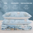 thumbnail image 7 of Davulos Bedspreads for King Size Beds,3-Piece Coastal Quilt Set Summer Sea Turtles Nautical Bedding,Lightweight Beach Reversible Coverlet for All Seas, 7 of 7