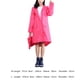 thumbnail image 4 of Inteprter Chubasquero impermeable y ligero para mujer, con capucha, para exteriores, senderismo, chaqueta larga, Poncho Paraguas de lluvia rosa durazno METRO Inteprter JJ13982-06, 4 of 6