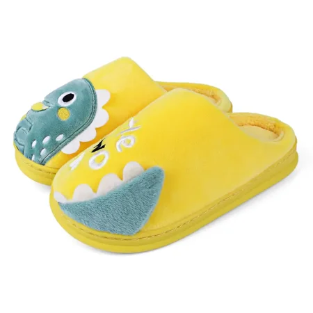 

Kids Winter Slippers Warm Cotton Slippers Girls Boys Cute Plush Slippers Dinosaur Slippers