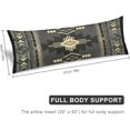 thumbnail image 2 of Southwest Aztec Native American Body Pillow Cover Soft Long Pillow Case Protector with Zipper Large Cushion Covers Farmhouse Decorative Bedding for Couch,Sofa,Home Gifts 20"X54", 2 of 6