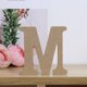 thumbnail image 5 of Placa de letras del alfabeto de madera para pared, decoración para el hogar, la oficina, la boda y la fiesta -M, 5 of 7