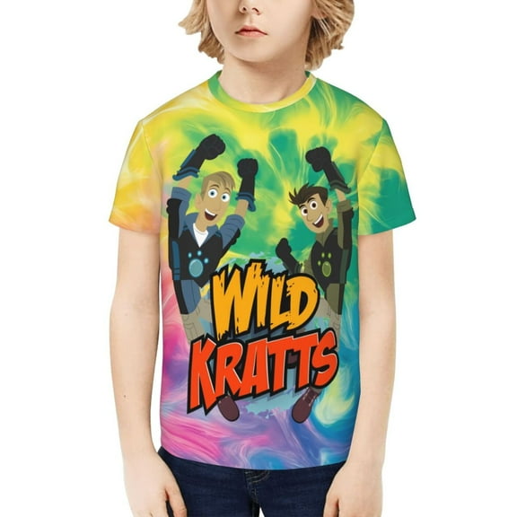 Wild Kratts Kids T-Shirt 3d Printed Graphic T-Shirts Boys And Girls Short Sleeve Shirts For Youth Kids X-Small