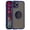Blue, variant on For Apple iPhone 12 Pro Max 6.7 inch Impact Metal Ring Holder Stand Magnetic Car Mount Protective Hybrid Case Cover Blue