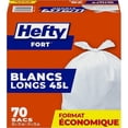 thumbnail image 2 of Hefty Garbage Bags, Strong Tall 45 Litres White Kitchen, 70 Bags, 2 of 5