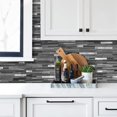 thumbnail image 4 of Azulejos AULIGET de 40 láminas autoadhesivas con aspecto de madera negro gris, 4 of 7