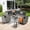 Black, variant on XIZZI 7-Piece Outdoor Sectional Patio Furniture Sets, Wicker Outdoor Conversation Set with Coffee Table, All-Weather Patio set for Backyard, Garden,Denim Blue