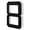 Number "8" #1, variant on 9 Inch Solar Lighted House Numbers for Outside, Waterproof LED Illuminated Address Sign, Personalized Digital Lamp for Home Exterior Residences Apartments Hotels Factories(Number "C")