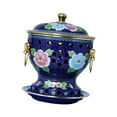 thumbnail image 4 of Luzkey Cloisonne Hot Pot Chinese Hot Pots Parties Shabu Hot Pot Old Beijing Hot Pot blue, 4 of 8