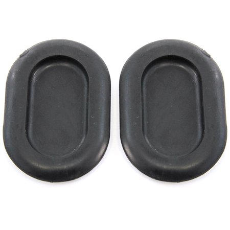 Red Hound Auto 2 Floor Drain Plugs Compatible with Jeep Wrangler TJ 1999-2006 - 2 Inches x1-3/8 Hole - Rubber Cover