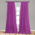 thumbnail image 5 of Ambesonne Magenta Curtains, Blooming Daisy Pattern, Pair of 28"x63", Multicolor, 5 of 5