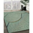 thumbnail image 3 of Ahgly Company Machine Washable Indoor Square Transitional Green Area Rugs, 6' Square, 3 of 7