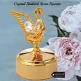 thumbnail image 4 of Valentine’s Day Gift for Women – Matashi Crystal Studded Swan Lake Music Box, 24K Gold Plated Elegant Tabletop Decoration, 4 of 7