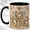 Black, variant on Floral Elephant Coffee Mug, Pastel Elephant Family Mug, Ceramic Cup