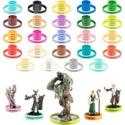 DND Flexible Status Effect Markers - 120 Rings, 24 Different Conditions- ONLY Brand that Fits Large and Standard Minis- For Dungeons Dragons Miniatures, Pathfinder & RPG Games- Easy Slides Under Bases