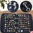 thumbnail image 4 of Transparenter Pin Books For Collectors, Enamel Pin Display Pages Pin Carrying Case, Travel Brooch Pins Display Bag(5 Black binder 4 Spacers,Bag Only), 4 of 9
