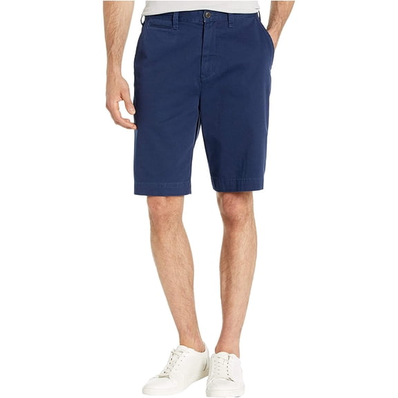 Ralph Lauren Polo Mens Relaxed Fit Cotton Twill 10 Chino Flat Front Shorts 33 Newport Navy