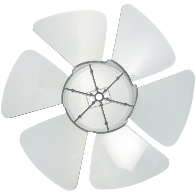 unbranded Repuesto De Aspas Para Ventilador De Pie Color Claro En Plástico Duradero Para Uso Doméstico