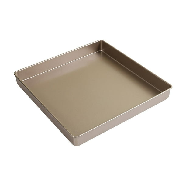 Utensilios para hornear antiadherentes Rectángulo Pan Lata Hornear Fácil de limpiar Tostado portátil Borde de esquina redondeada Superficie 11 pulgadas mayimx molde para pasteles