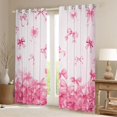 thumbnail image 2 of Feelyou Pink Princess Bowknot Curtains Pack of 2 (42x84 Each), Dreamy Curtains Blackout, 2 of 6