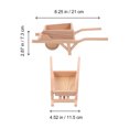thumbnail image 4 of Weiweiguan 1pc Farm Implement Model Imitation Lorry Mini Tipper Mini Garden Decor Accessory, 4 of 6