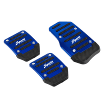 Manual Pedal Cover Blue Nonslip Car Pedal Pads Petrol Clutch Brake Pad Cover Foot Pedals Rest Plate Pack of 3
