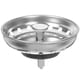 thumbnail image 1 of FELTECHELECTR Tapa de colador de fregadero de cocina de acero inoxidable, tapón de basura, tapón de desagüe, filtro de fregadero, tapa recogedora de pelos, color plateado, 1 of 6