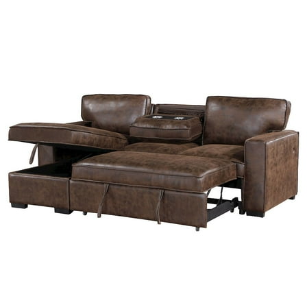 U0203 COFFEE REVERSIBLE PULL OUT SOFA BED