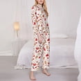 thumbnail image 3 of Bingfone Ensemble de Pyjama pour Femmes Imprimé Bonbons de Vacances en Pain d'Épice, Pyjama de Détente à Manches Longues - Très Grand, 3 of 7