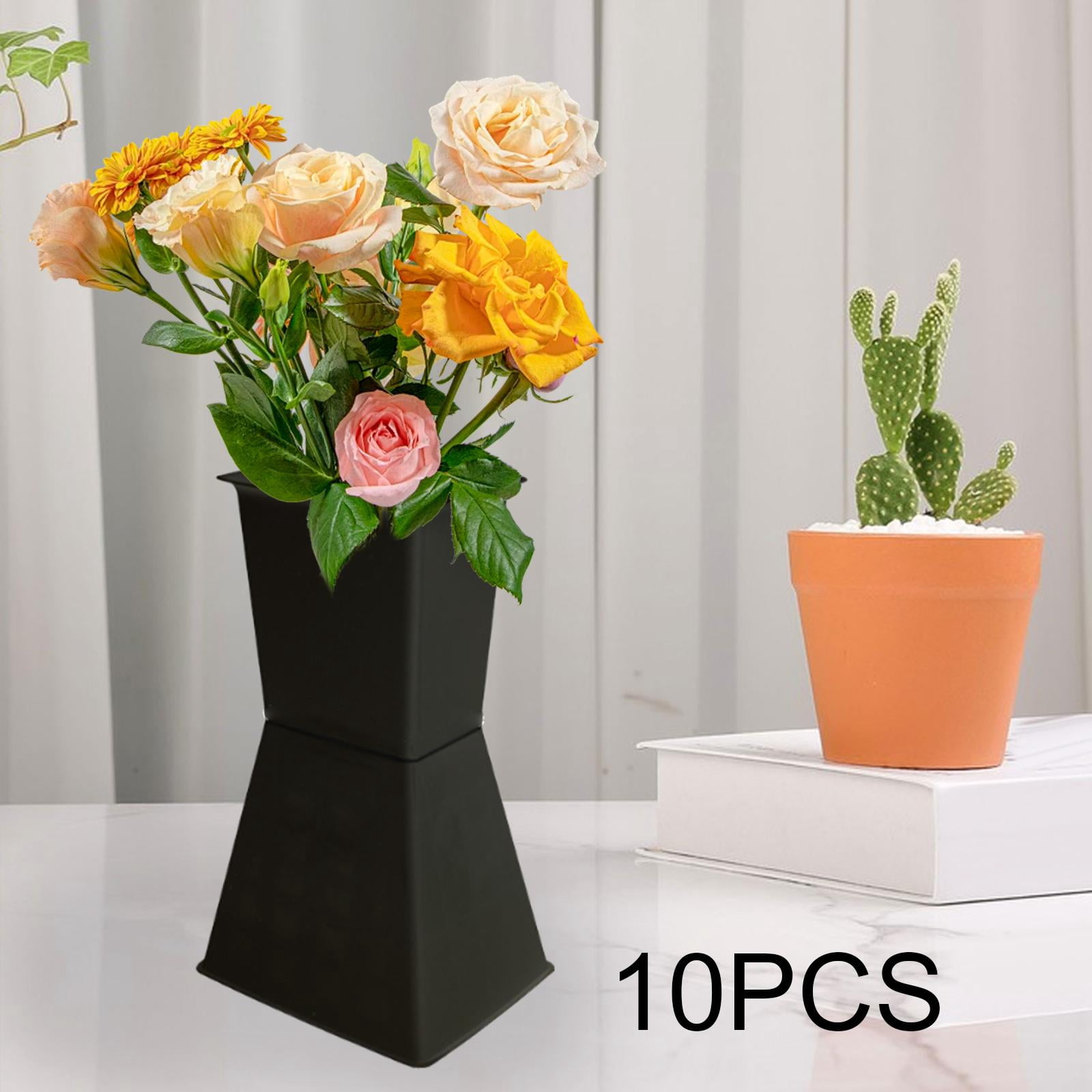 QccHieUs 10 Flower Arrangement Bases, Easy to Fix, Space Saving, DIY Centerpieces, Floral 13cmx16.5cmx28cm