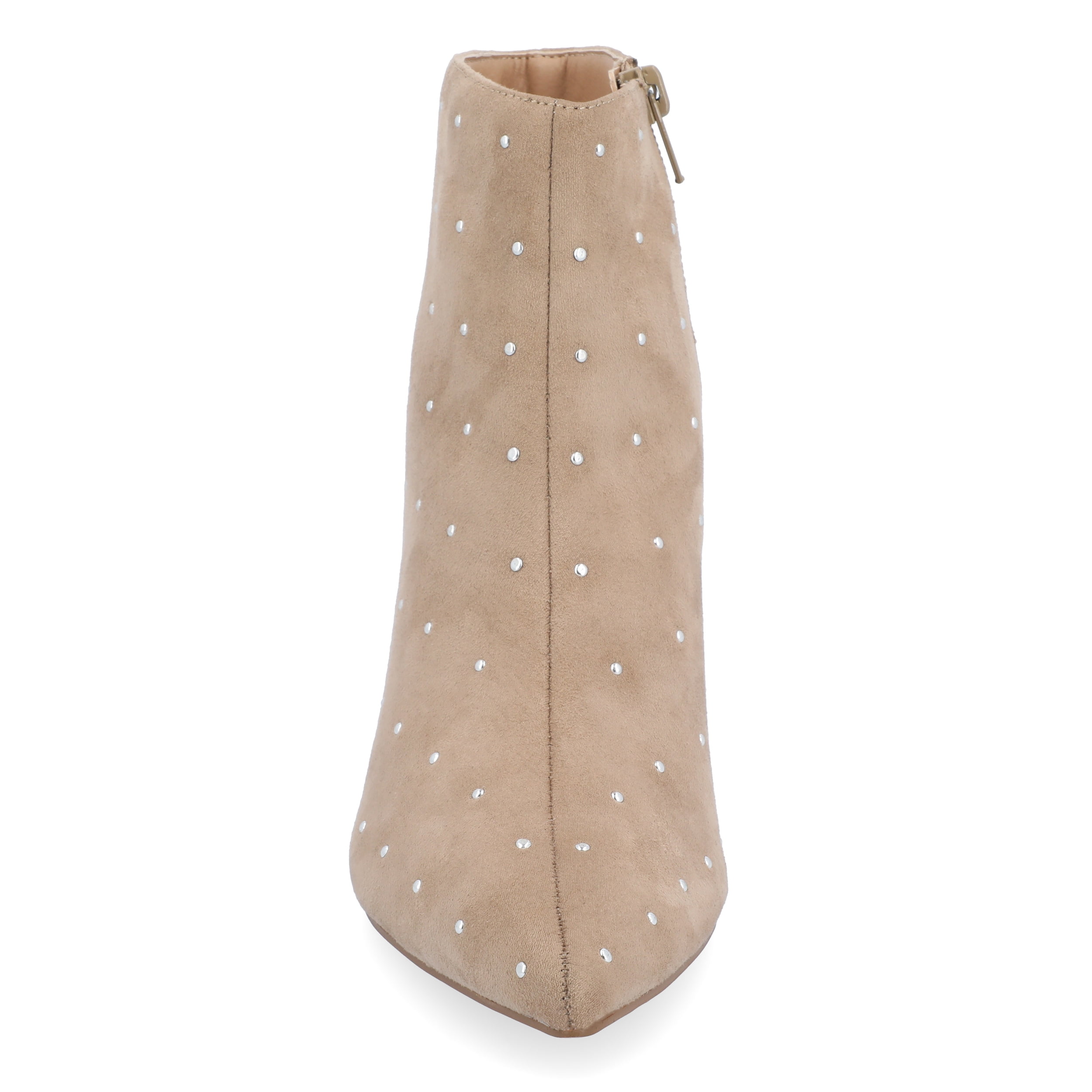 Journee Womens Rossia Inside Zip Kitten Heel Booties