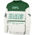 thumbnail image 2 of Men's '47  Kelly Green/Cream Philadelphia Eagles Throwback Breeze Maximalist Sweatshirt, 2 of 3