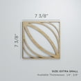 thumbnail image 3 of Ekena Millwork 7 3/8"W x 7 3/8"H x 3/8"T Extra Small Otis Decorative Fretwork Wood Wall Panels, Alder, 3 of 18