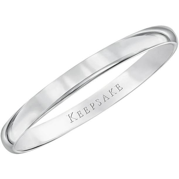 Keepsake Keepsake 14kt White Gold Wedding Band, 3mm