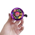thumbnail image 5 of WIRESTER Purple Bicycle Bell Aluminum Alloy Mini Bike Bell With Ring Horn Accessories for Adults Men Women Kids Girls and Boys - Outer Space Records, 5 of 6