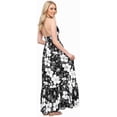 thumbnail image 2 of HAPPY BAY Women's Summer Boho Beach A-Line Maxi Smocked Top Frill Dress Long Tube Dresses for Women S-M Kohl, All Over Floral, 2 of 2