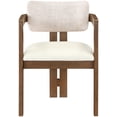 thumbnail image 2 of Meridian Furniture Ravina Beige Cuir Végétalien et Lin Texturé DC (Ensemble de 2), 2 of 11