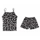 thumbnail image 3 of Pijama de satén de seda para mujer Inicio 7 piezas conjunto de pijamas de para mujer, camisola, pantalones cortos, banda para el cabellero, para ojos, ropa de dormir, ropa de dormir - XL SG Magideal Pijama de satén de seda para mujer Inicio, 3 of 7