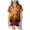 Gold, variant on Kakishop Girls Silk Pajama Set Halloween Pumpkin Print Short Sleeve Sleepwear (Orange,6-7Years)